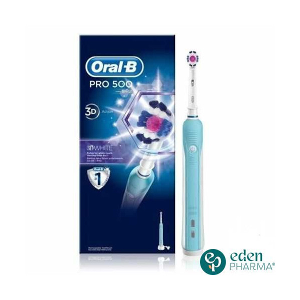 ORAL-B BROSSE A DENT ELECTRIQUE PRO 500 3D WHITE D16.513.U