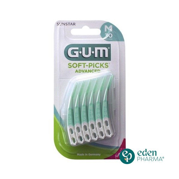 GUM SOFT PICKS ADVANCED MEDIUM 650 BOITE DE 30