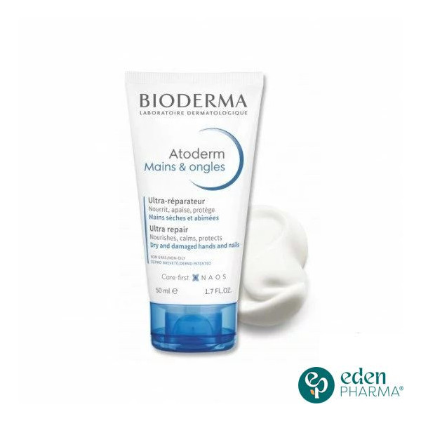 BIODERMA ATODERM CREME MAINS & ONGLES ULTRA NOURISSANTE, 50ML