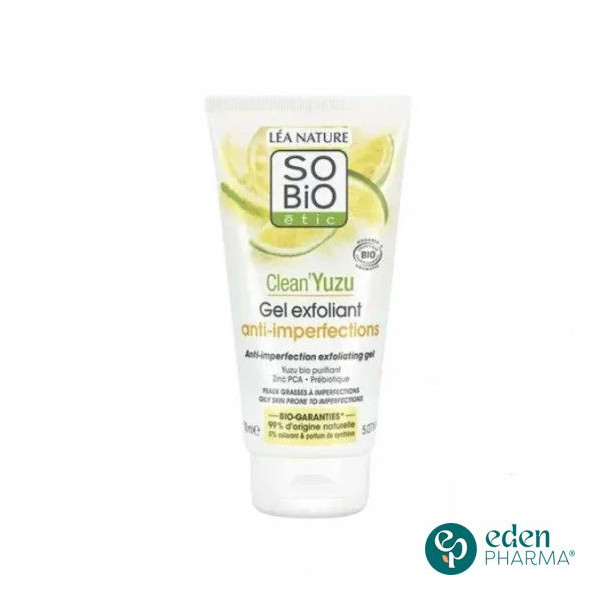 SOBIO yuzu gel exfoliant anti-imperfection 150ml