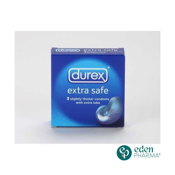 DUREX PRESERVATIF EXTRA SAFE BT 3