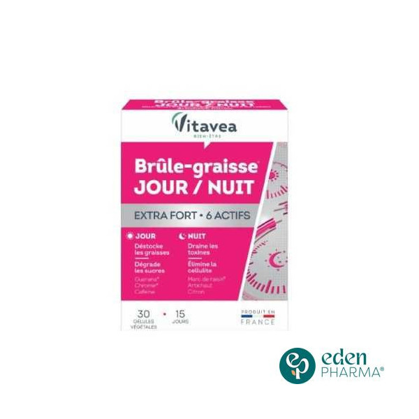 VITAVEA BRULE GRAISSE JOUR ET NUIT EXTRA FORT 30 GELULES