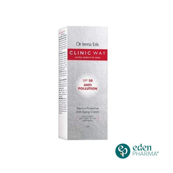 CLINIC WAY ECRAN ANTI-AGE SPF 50 ANTI POLLUTION 40ML