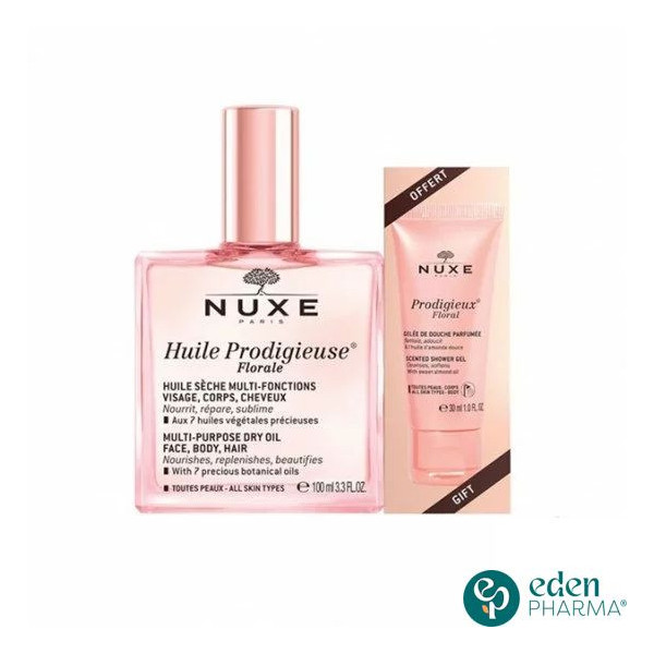 NUXE HUILE PRODIGIEUSE FLORALE 100 ML+GELEE DOUCHE 30ML GR