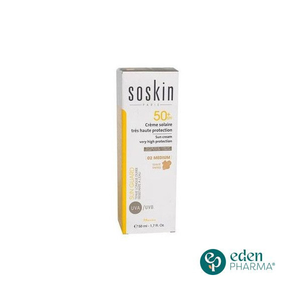 SOSKIN 01 CREME SOLAIRE TEINTEE LIGHT SPF50+ 50ML