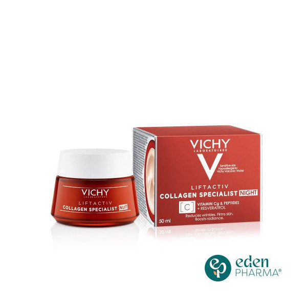 VICHY LIFTACTIV COLLAGEN SPECIALIST CREME DE NUIT ANTI RIDES + VITAMINE C 50ML