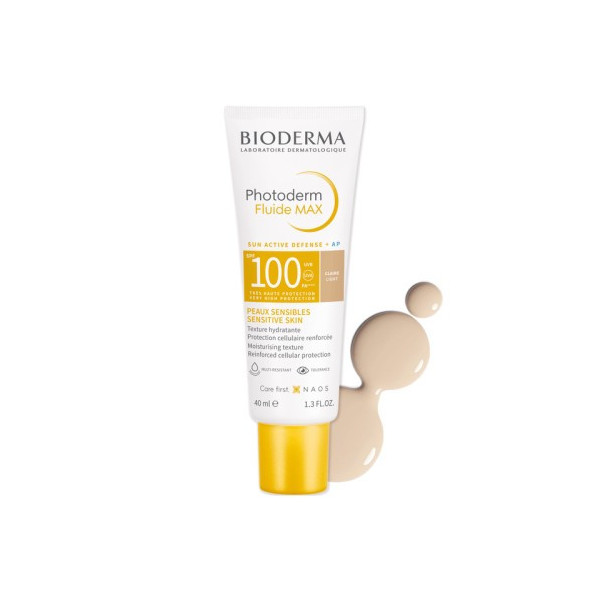 BIODERMA PHOTODERM FLUIDE MAX TEINTE CLAIRE SPF 100+ 40ML