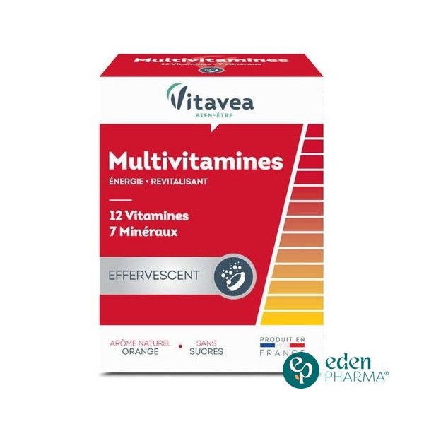 VITAVEA MULTIVITAMINES 12 VITAMINES+7 OLIGO-ELEMENTS EFFERVISCENT 24 COMPRIMES