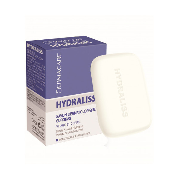 DERMACARE SAVON DERMATOLOGIQUE SURGRAS HYDRALISS 130 GR