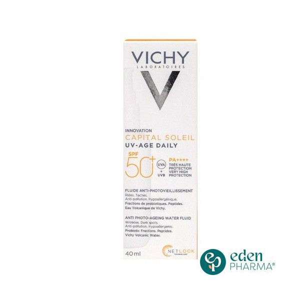 VICHY CAPITAL SOLEIL UV-AGE DAILY FLUIDE ANTI-PHOTOVIEILLISSEMENT SPF50+ 40ML