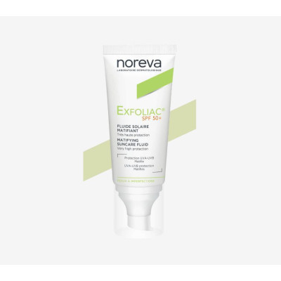 Noreva-Exfoliac-Fluide-Solaire-Matifiant-SPF50+-40-ml