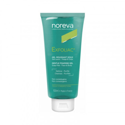 NOREVA-EXFOLIAC-GEL-MOUSSANT-DOUX-100-ML