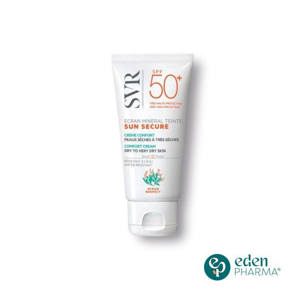 SVR SUN SECURE ECRAN MINERAL TEINTE PEAUX SECHES A TRES SECHES SPF50+ 50ML