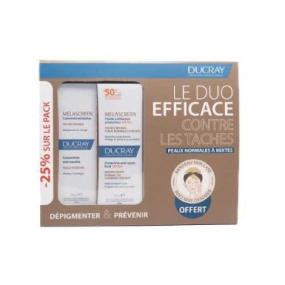 DUCRAY-PACK-MELA-SERUM+-FLUIDE+-BANDEAY-OFFERT