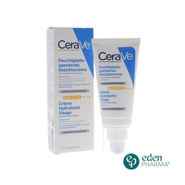 CERAVE CREME JOUR HYDRATANTE SPF30 PEAUX NORMALES A SECHES 52ML