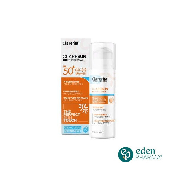 CLARENIA CLARESUN ECRAN HYDRATANT INVISIBLE SPF50+ 50ML