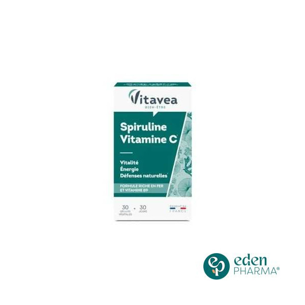 VITAVEA SPIRULINE VITAMINE C 30 GELULES