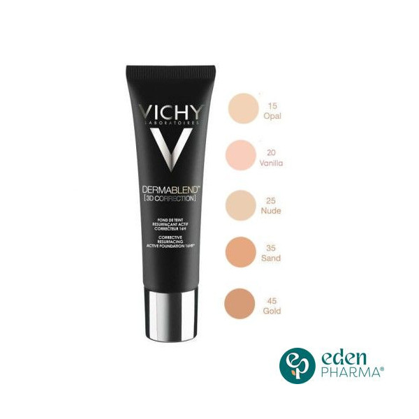 VICHY DERMABLEND 3D FOND DE TEINT PEAUX ACNEIQUES SPF25 30ML