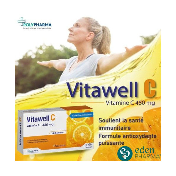 VITAWELL C VITAMINE C 480 MG 30 COMPRIMES