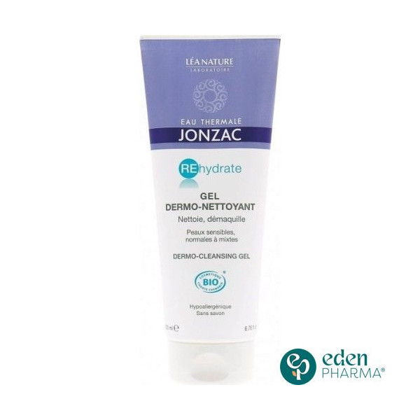 JONZAC rehydrate gel nettoyant dermo fraicheur 200ml