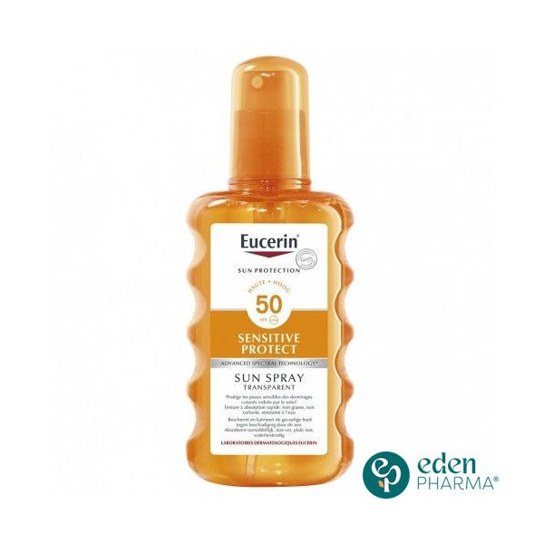 EUCERIN SUN SENSITIVE PROTECT SPRAY TRANSPARENT SPF50 200ML