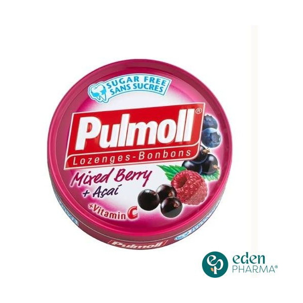 PULMOLL SANS SUCRE SAVEUR FRUITS ROUGES 45G