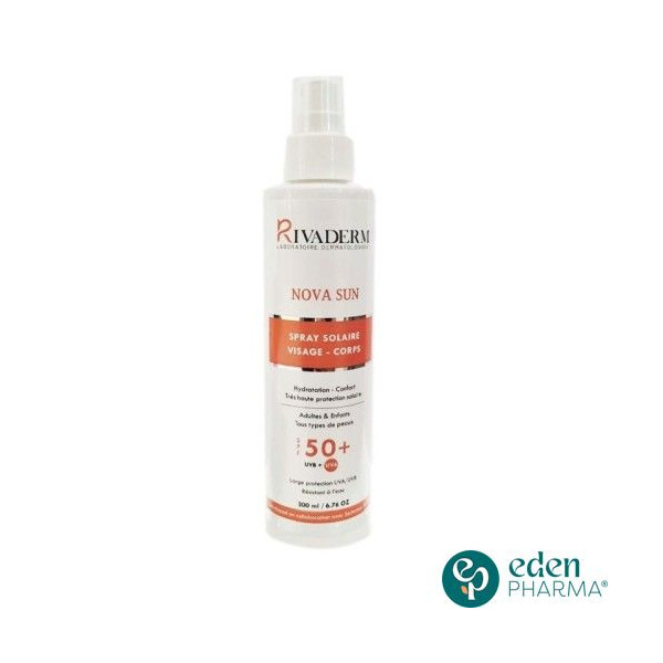 RIVADERM NOVA SUN SPRAY SOLAIRE SPF 50+ 200ML