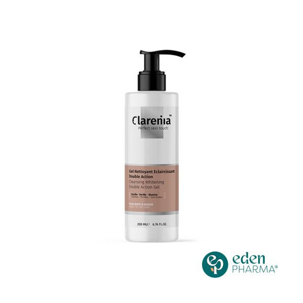 CLARENIA GEL NETTOYANT ECLAIRCISSANT PEAU MIXTE A GRASSE 200 ML