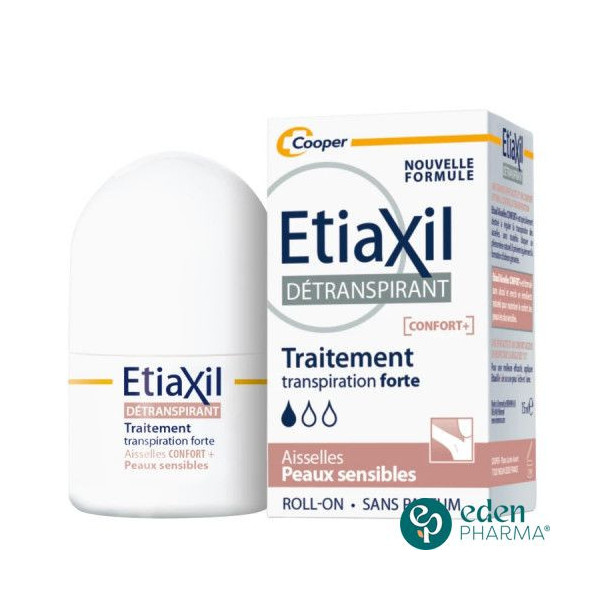 ETIAXIL ROLL-ON CONFORT+ DETRANSPIRANT AISSELLES PEAUX SENSIBLES 15ML