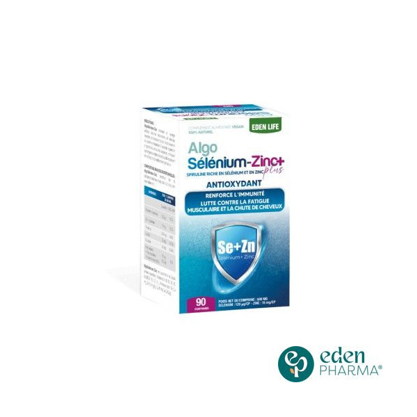 EDEN LIFE ALGO SELENIUM-ZINC PLUS BT90