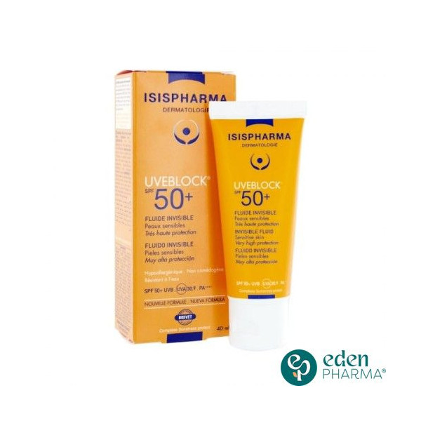 ISISPHARMA UVEBLOCK 50+ FLUIDE INVISIBLE 40ML