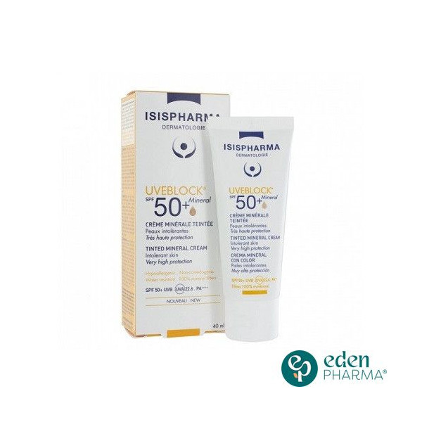 ISISPHARMA UVEBLOCK CREME MINERALE TEINTEE SPF50+ 40ML