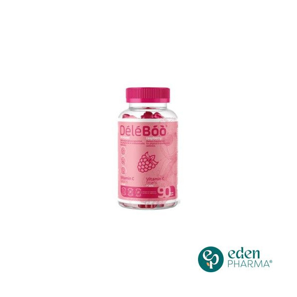 DELEBOO VITAMIN C+ZINC RASPBERRY 90 BEANS