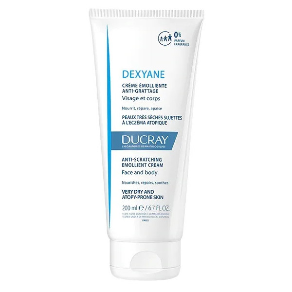 DUCRAY DEXYANE CREME EMOLLIENTE ANTI GRATTAGE PEAUX TRES SECHES A TENDANCE ATOPIQUE 200ML