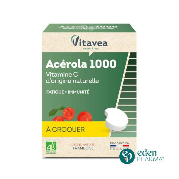 VITAVEA ACEROLA 1000 VITAMINE C 28 COMPRIMES A CROQUER