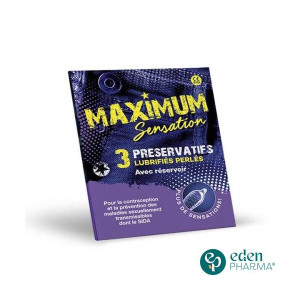 MAXIMUM SENSATION PRESERVATIF BT/3