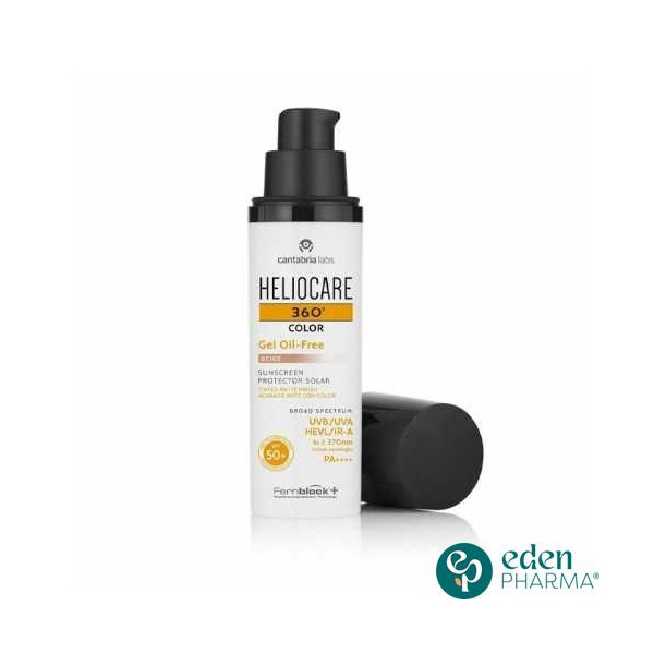 HELIOCARE 360° GEL OIL FREE SPF50+ BEIGE 50ML