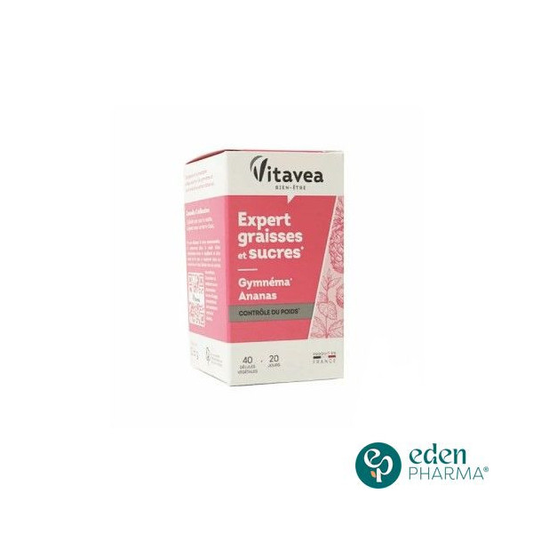 VITAVEA EXPERT GRAISSES ET SUCRES 40 GELULES