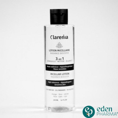 1. CLARENIA- 2. Eau micellaire