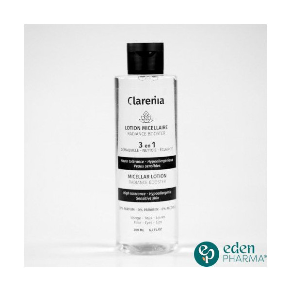 CLARENIA EAU MICELLARE RADIANCE BOOSTER 3EN1 200ML