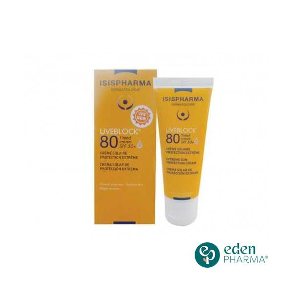 ISISPHARMA UVEBLOCK ECRAN CREME SPF 80 TEINTE 40ML