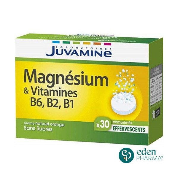 JUVAMINE MAGNESIUM   VITAMINES B6 B2 B1 30 COMPRIMES