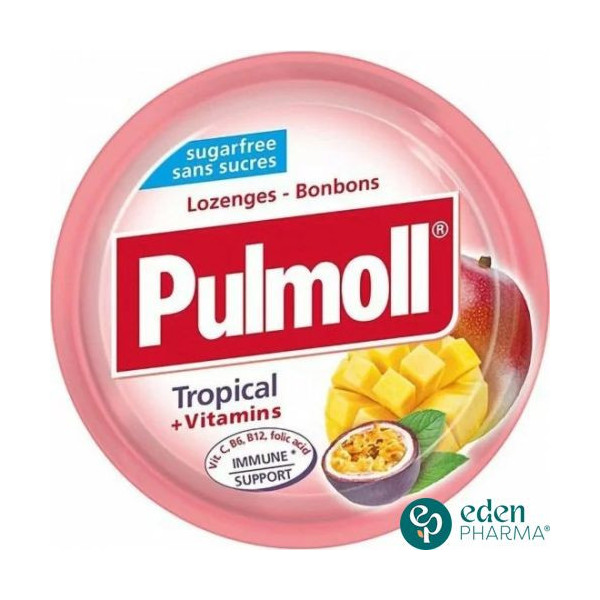 PULMOLL TROPICAL+ VITAMINS 45GR