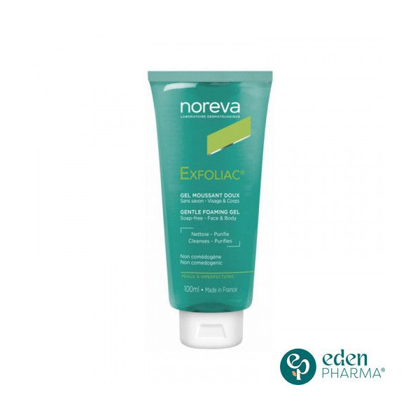 NOREVA EXFOLIAC GEL MOUSSANT DOUX 100 ML