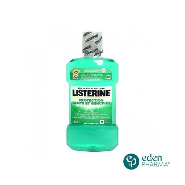 LISTERINE BAIN DE BOUCHE PROTECTION DENTS ET GENCIVES  500ML