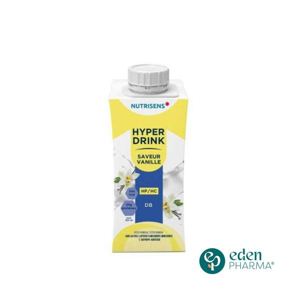 NUTRISENS HYPERDRINK DB POUR DIABETIQUES SAVEUR VANILLE 200 ML