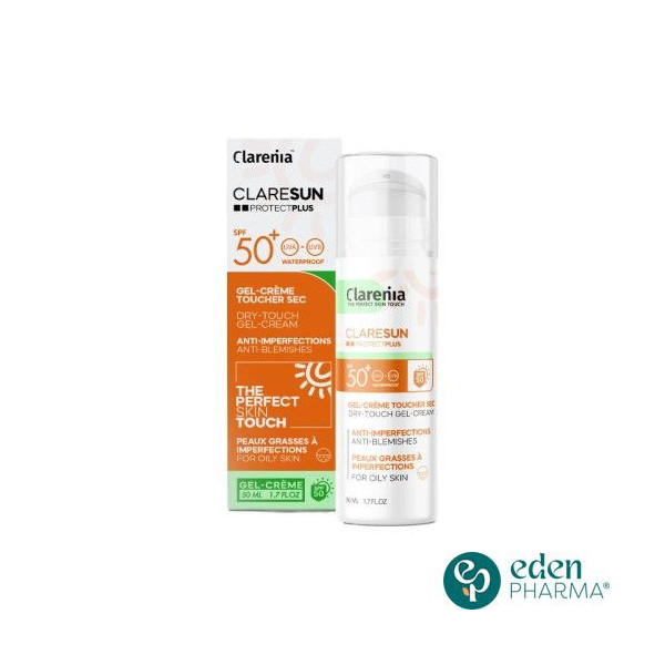 CLARENIA CLARESUN ECRAN GEL CREME TOUCHER SEC SPF50+ 50ML