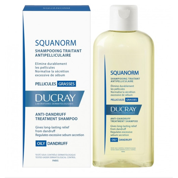 DUCRAY SQUANORM SHAMPOOING PELLICULES GRASSES 200ML