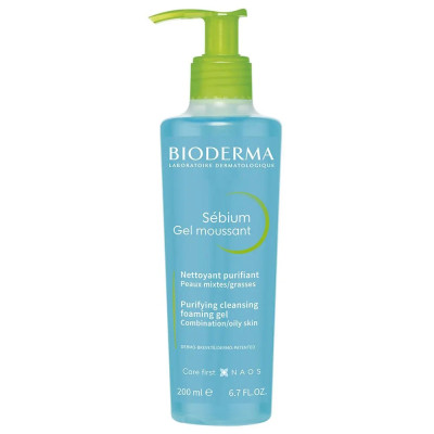 BIODERMA-SEBIUM-GEL-MOUSSANT-PURIFIANT-POMPE-200ML