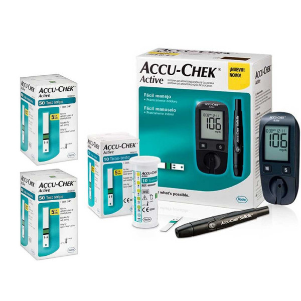 ACCUCHEK COFFRET ACTIVE 100B + KIT OFFERT